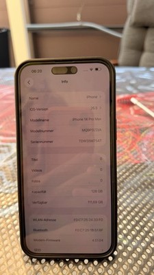 Apple iPhone 14 Pro Max 128 GB schwarz