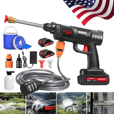 Cordless High Pressure Car Washing Gun Pressure Washer Gun with 2 Battery