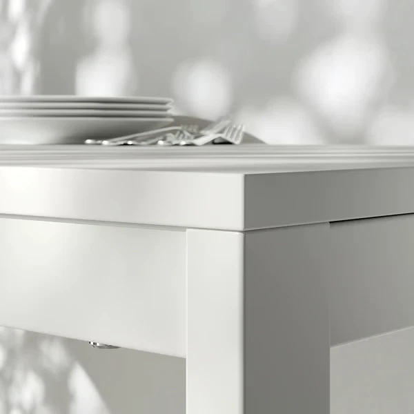 IKEA VIHALS Extendable Dining Table White 84/120x74cm Modern SpaceSaving Dining - Image 2 of 4