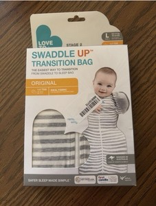 Love To Dream Swaddle UP Lite 1.0 Tog Adaptive Swaddle Wrap Large 19-24 Lbs NIB