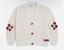 Size M/L Taylor Swift Red Taylor  s Version Cardigan Cream Cable Knit IN HAND