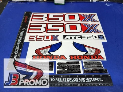 #ad 1985 Honda ATC 350x shrouds fender STICKERS DECALS maier clarke ims fenders $47.00