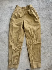 Vintage Liz Sport Pleated Pants Khaki Brown Cotton Sz 10 High Rise