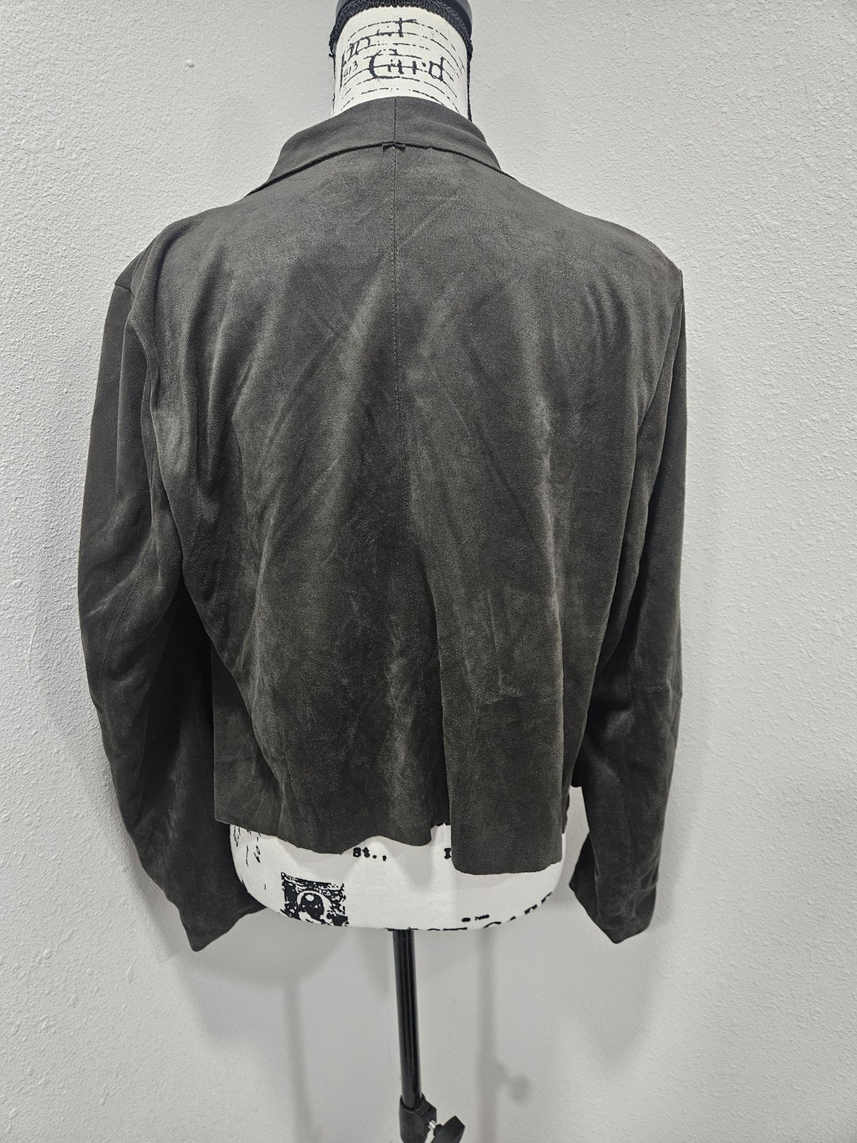 Les Amis drape suede jacket - image 5