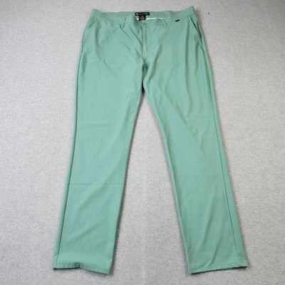 TravisMathew Pants Mens 38 Green Performance Chino meas 40x32