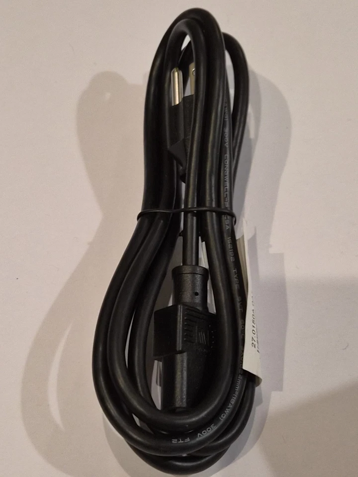 Longwell Power Supply Cord, 10A/125V, LS-13, Black, E55345, 6Ft, NEW. - Image 1 of 1