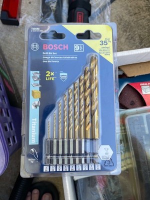 Bosch Titanium 9 Pc Drill Bit Set   (TI9IM)