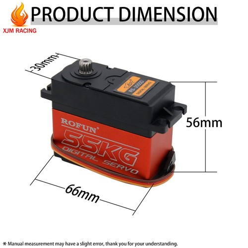 Metal Digital Steering Servo 55KG Metal Gear for 1/5 RC HPI Baja 5B 5T 5SC - 第 8/8 張圖片