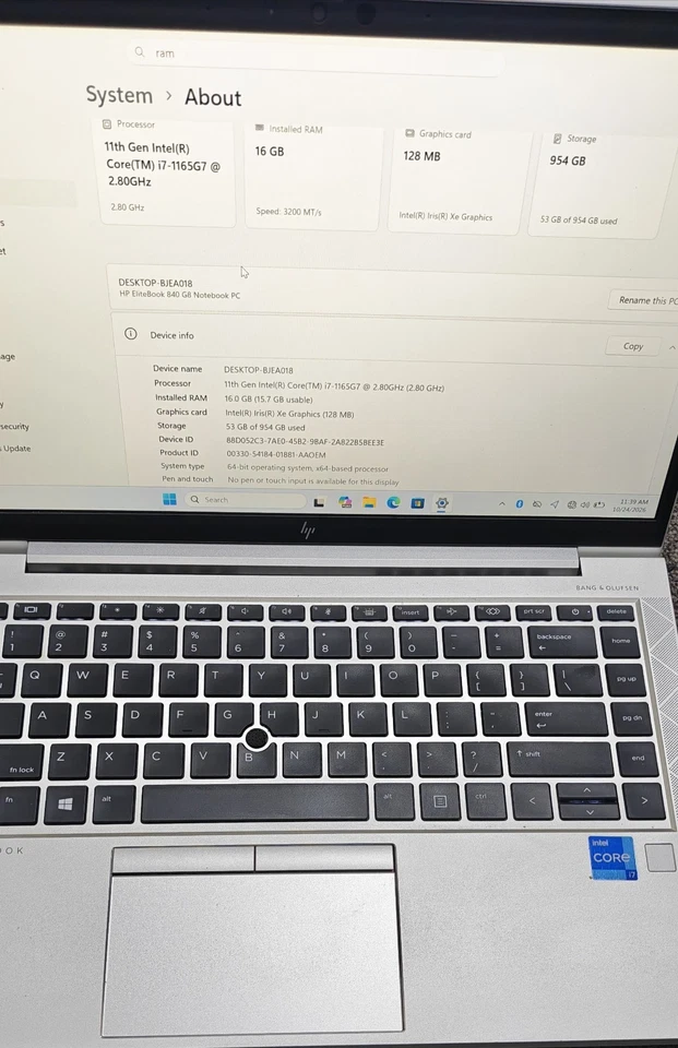 HP EliteBook 840 G8 · i7-1165G7 · 16GB · 1TB, photo 4 of 5