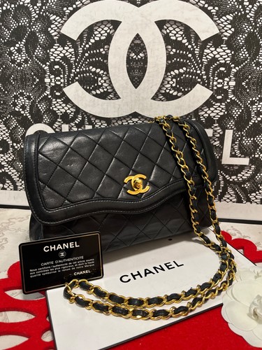 Chanel Lambskin Small Classic Single Flap Shoulder Bag Black JAPAN 299