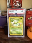 1999 POKEMON BASE SET UNLIMITED #44 BULBASAUR PSA 9