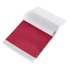 200 Pcs Gold Leaf Sheets 5.5" x 5.5" Foil Sheets for Crafts,Bright Red