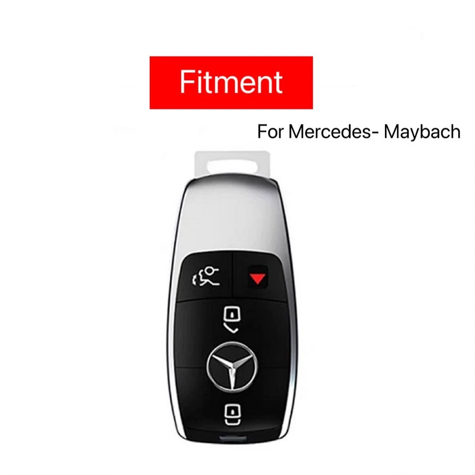 Protective Shell Car Key Fob Cover Case for Mercedes-Benz Maybach S580 4 Button - Image 2 of 3