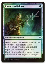 Rosethorn Halberd #175 (Foil) (NM) Throne of Eldraine ELD Magic MTG