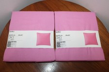IKEA GURLI CUSHION COVER SET OF 2 100 COTTON PINK 20"x20"