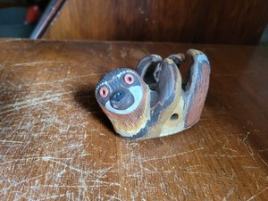 Ceramic Sloth Whistle Or Ocarina