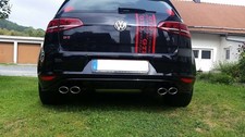 Sportauspuff + Heckdiffusor R Look für VW Golf 7 2012-2016 Endrohre 95x65mm