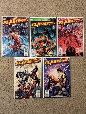 Flashpoint #1-5 Complete Set 2011 DC Comics Geoff Johns