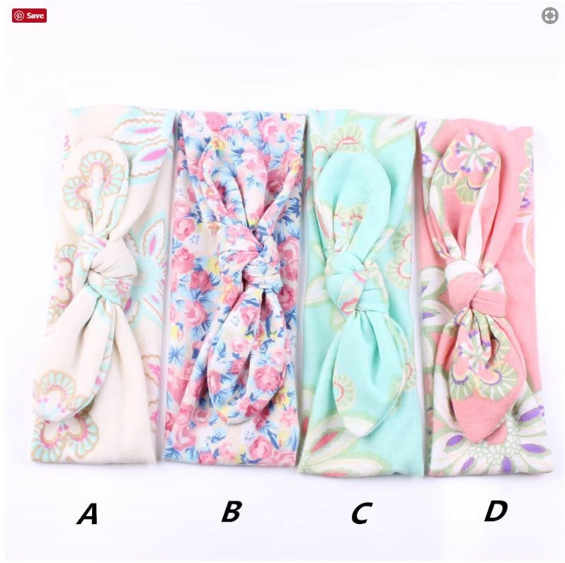 3PCS Girls Kids Baby Toddler Turban Knot Rabbit Headband Bow Hairband HeadBands - image 3 of 4