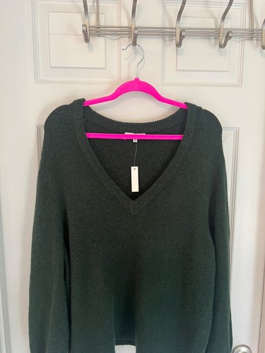 Suéter para mujer Madewell verde mezcla de acrílico/lana cuello en V talla 3X nuevo con etiquetas - Imagen 2 de 9