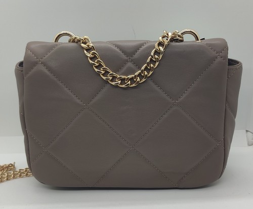 Badgley Mischka Beige Hellbraun Crossbody Gold Kette Tasche Große Diamant Steppung Handtasche - Bild 4 von 14