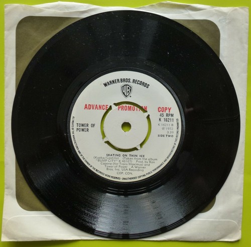 Tower Of Power - You're Still A Young Man - 7" Demo UK 1972 WB K 16211 Mint - Picture 3 of 3
