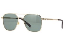 New MONTBLANC MB0093S 003 56mm Gold Green Pilot Aviator Sunglasses Italy