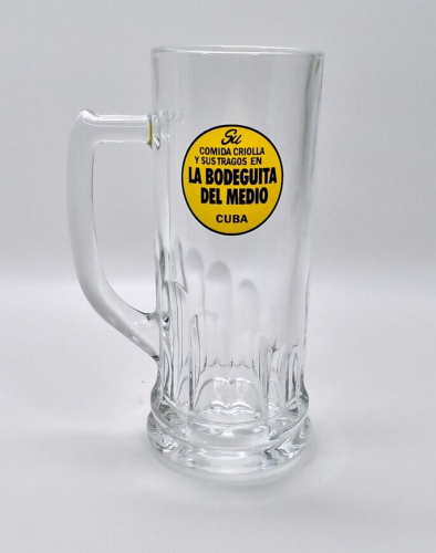 Rare La Bodeguita Del Medio Cuba  Beer Glass 0.25l - Picture 1 of 2