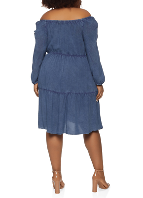 white christmas dresses The Faux Denim Dress