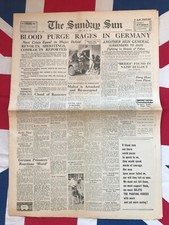 WW2 Newspaper COPY 1944 Himmler Gestapo Germany Revolts  Maltot Reoccupied 