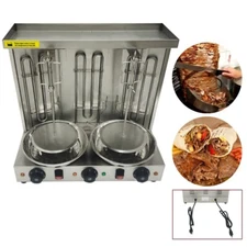 110V Electric Turkish Barbecue Machine Shawarma Machine 3600W Double Plugs Need