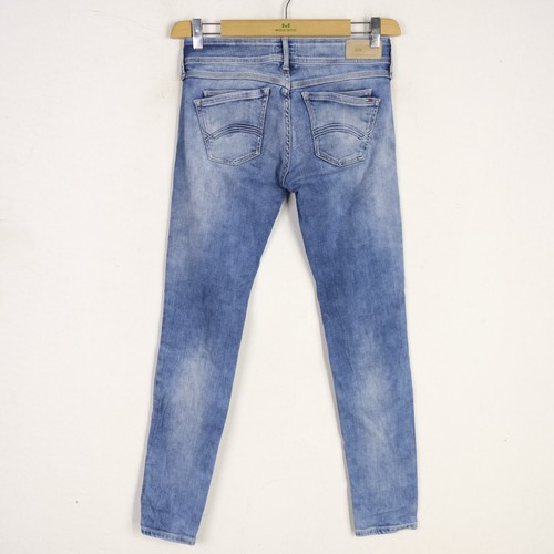 Jeans HILFIGER DENIM Donna Taglia 27/30 Cotone Trousers Denim Blu Casual Comodo - Foto 5 di 5