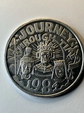Rare 1984 Journey Through Time Mardi Gras Token Strange Unusual Aluminum #tj1