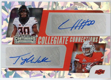2021 Contenders draft picks Chuba hubbard Tylan wallace dual ice auto 23/23