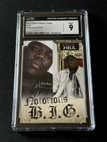 2013 Panini HRX Black Friday THE NOTORIOUS BIG Biggie Smalls CGC 9 Bad Boy Music