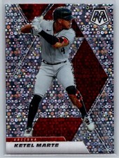 2021 panini mosaic quick pitch baseball ketel marte silver prizm #65