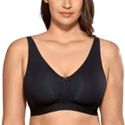 Women's Wireless Bra Comfort Sleep Cotton Plus Size Seamless No Padding BCDEFGHI