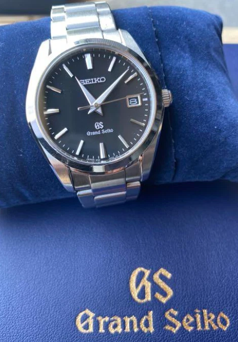 SEIKO Grand Seiko SBGX061 / 9F62-0AB0 Date black Dial Quartz Men's