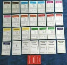 INDIVIDUAL MONOPOLY PROPERTY CARDS 1970S / 1980S  EDITIONS SEE DROP DOWN MENU