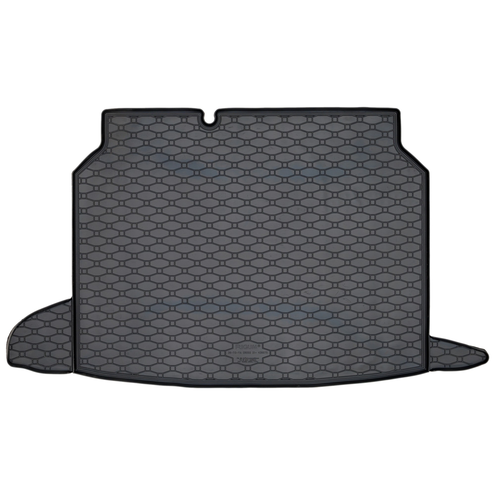 Tapis de coffre sur mesure haut de gamme en élastomère noir pour TOYOTA Yaris Cross Hybrid