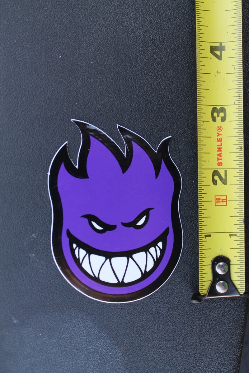 SPITFIRE Wheels Purple Evil Fire Flame Smile Face Vintage