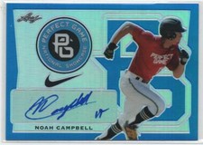 Noah Campbell RC  #5/25 Auto  2016 Leaf Perfect Game  NrMint/Mint - Aliz