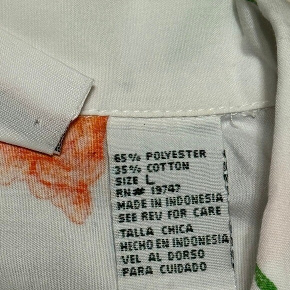 Bobbie Brooks vintage 1980's floral shirt size large thumbnail 4