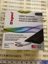 NEW Wiremold/Legrand CDBK-5 Corduct 5ft Overfloor Cord Protector, Black clr