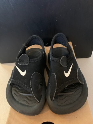 Nike Baby Sunray 2 Black/White Water Open  Toe Sandals Infant Boys Size 4