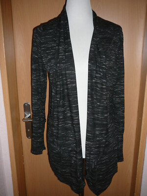 GERRY WEBER,leichte offene Strickjacke,Schwarz/Weiß gemustert,Gr.M/L,Neuwertig