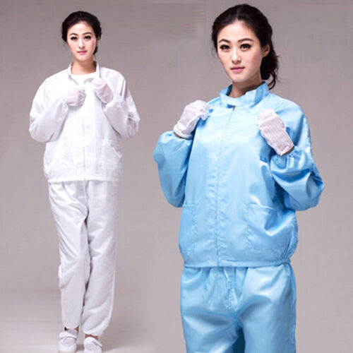 ESD-Safe antistatique LAB smock vêtements de travail manteaux avec pantalon pour femmes hommes - Photo 1/13