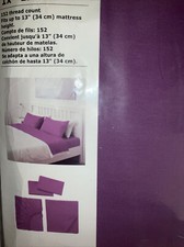 SPECIAL Order IKEA Agnsav Full Double Sheet Set PURPLE, Fitted,Flat,2Pillowcase
