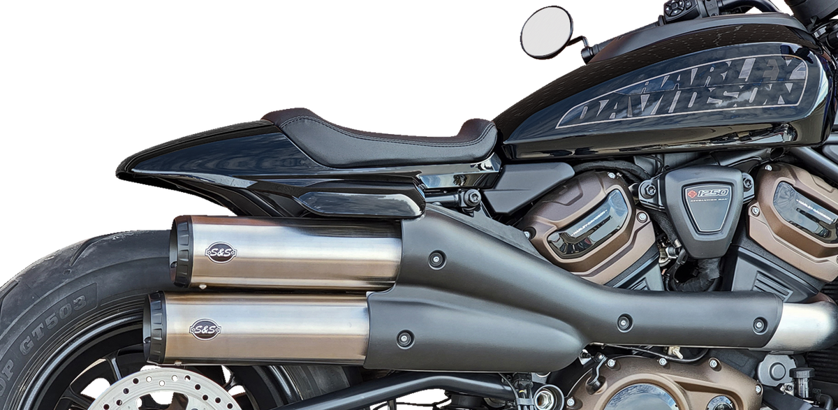 S&S 4\" Grand National Muffler ブラック S&S 4