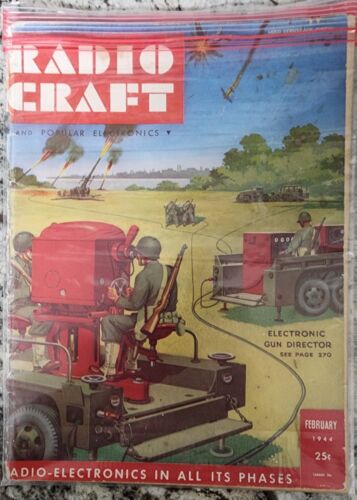RADIO CRAFT and POPULAR ELECTRONICS  Schomburg Cover - WW2 Theme - Nov., 1944 - Picture 1 of 2